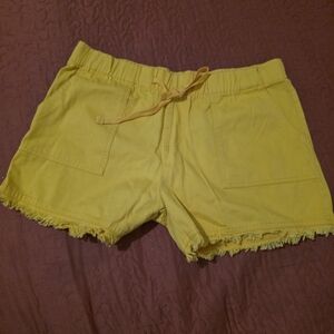Essentials Sunny Yellow Women's Cargo Shorts
